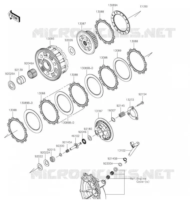 EMBRAYAGE Kawasaki MOTOS 636 2021 NINJA ZX-6R  ZX636HMFNN