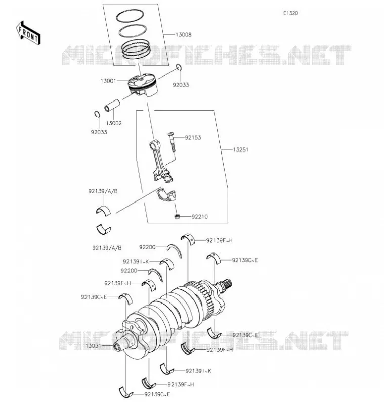 VILEBREQUIN/PISTON Kawasaki MOTOS 636 2021 NINJA ZX-6R  ZX636HMFNN