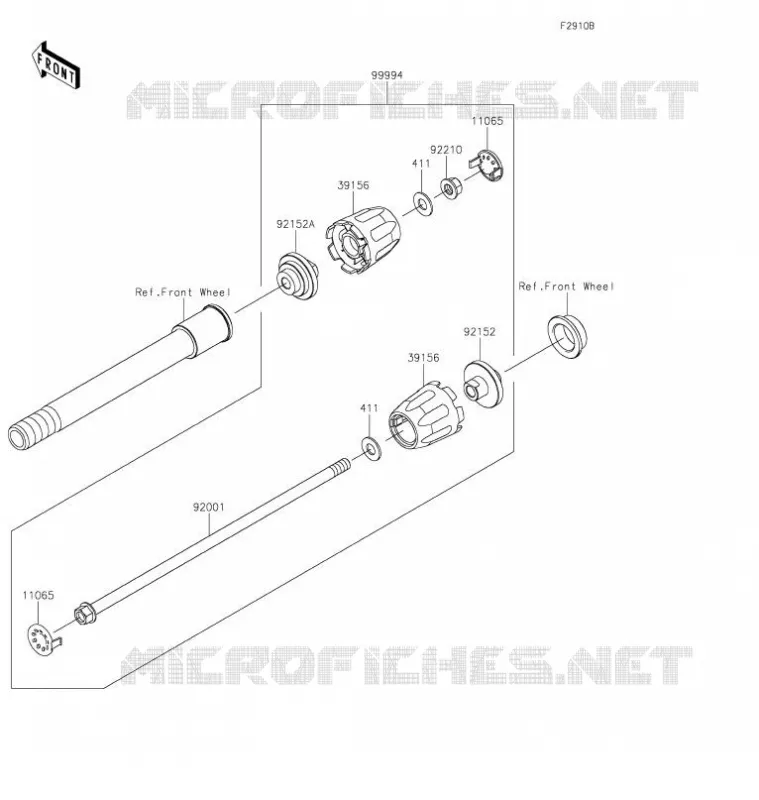 ACCESSOIRE(Axle Slider) Kawasaki MOTOS 636 2021 NINJA ZX-6R  ZX636HMFNN