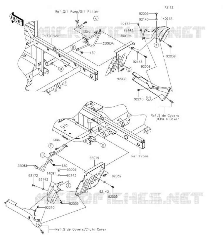 BAVETTE Kawasaki SSV 620 2021 MULE 4010 4X4  KAF620MMFNN