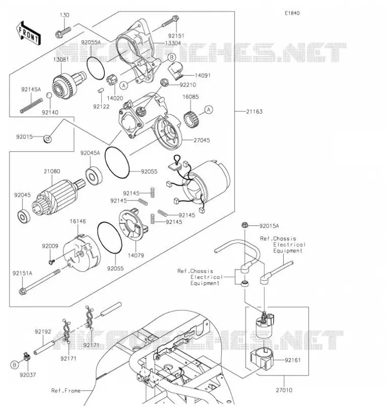 DEMARREUR Kawasaki SSV 620 2021 MULE 4010 4X4  KAF620MMFNN