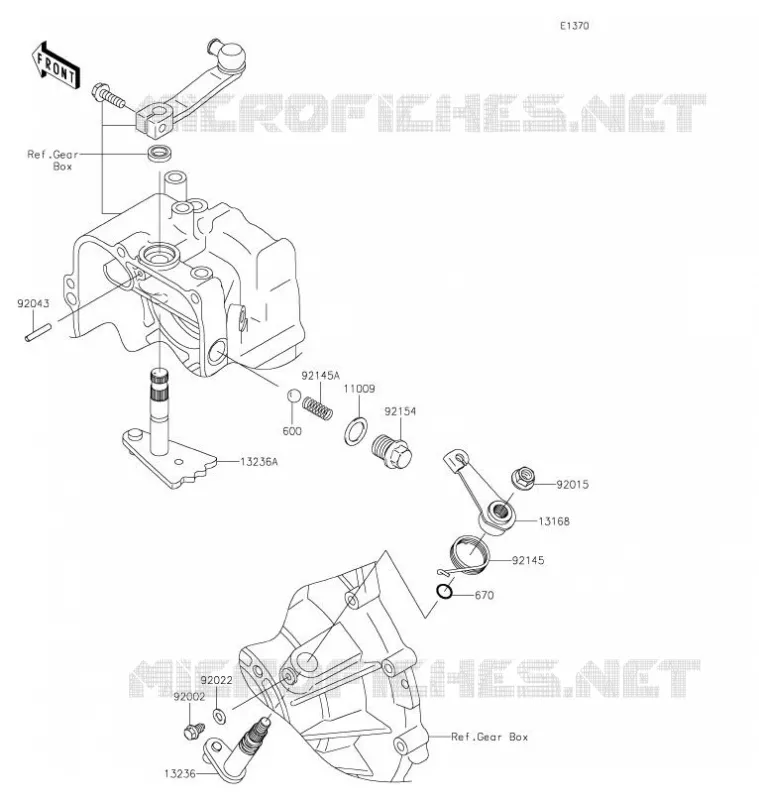 SELECTEUR Kawasaki SSV 620 2021 MULE 4000  KAF620PMFNN