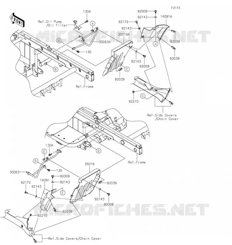 BAVETTE Kawasaki SSV 620 2021 MULE 4010 TRANS 4X4  KAF620RMFNN