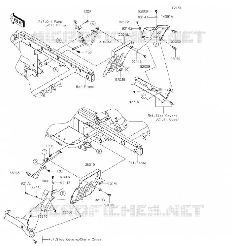 BAVETTE Kawasaki SSV 620 2021 MULE 4010 TRANS 4X4  KAF620RMFNN