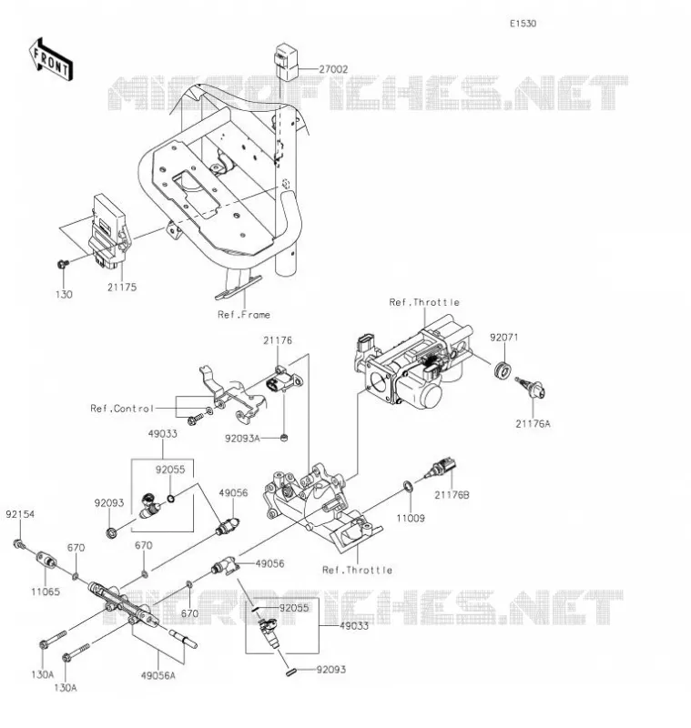 INJECTION CARBURANT Kawasaki SSV 620 2021 MULE 4010 TRANS 4X4  KAF620SMFNN