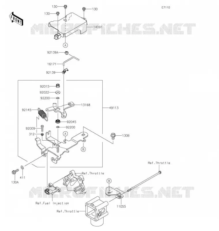 CONTROLE Kawasaki SSV 620 2021 MULE 4000 TRANS  KAF620WMFNN
