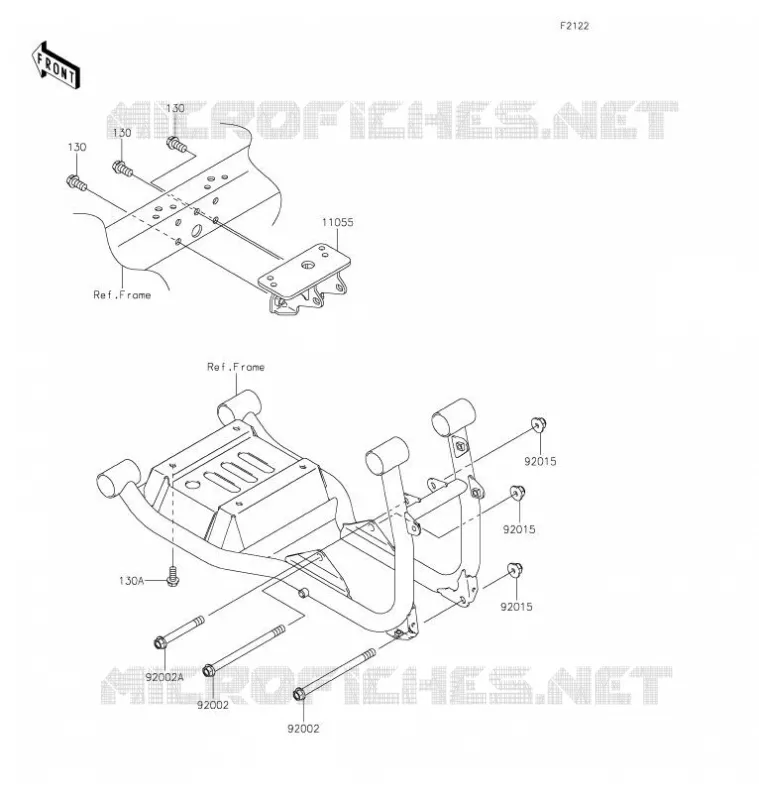 SUPPORT MOTEUR Kawasaki SSV 620 2021 MULE 4000 TRANS  KAF620WMFNN