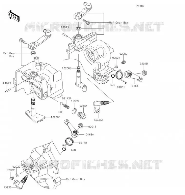SELECTEUR Kawasaki SSV 620 2021 MULE 4010 4X4  KAF620ZMFNN