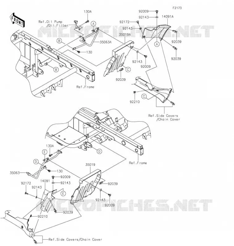 BAVETTE Kawasaki SSV 620 2021 MULE 4010 TRANS 4X4  KAF622AMFNN