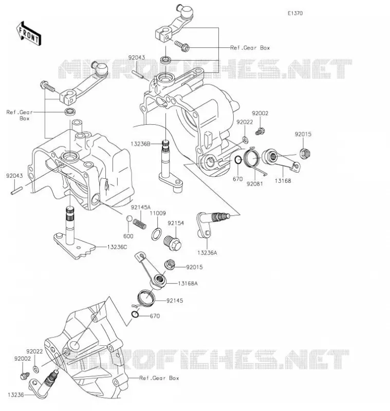 SELECTEUR Kawasaki SSV 620 2021 MULE 4010 TRANS 4X4  KAF622AMFNN