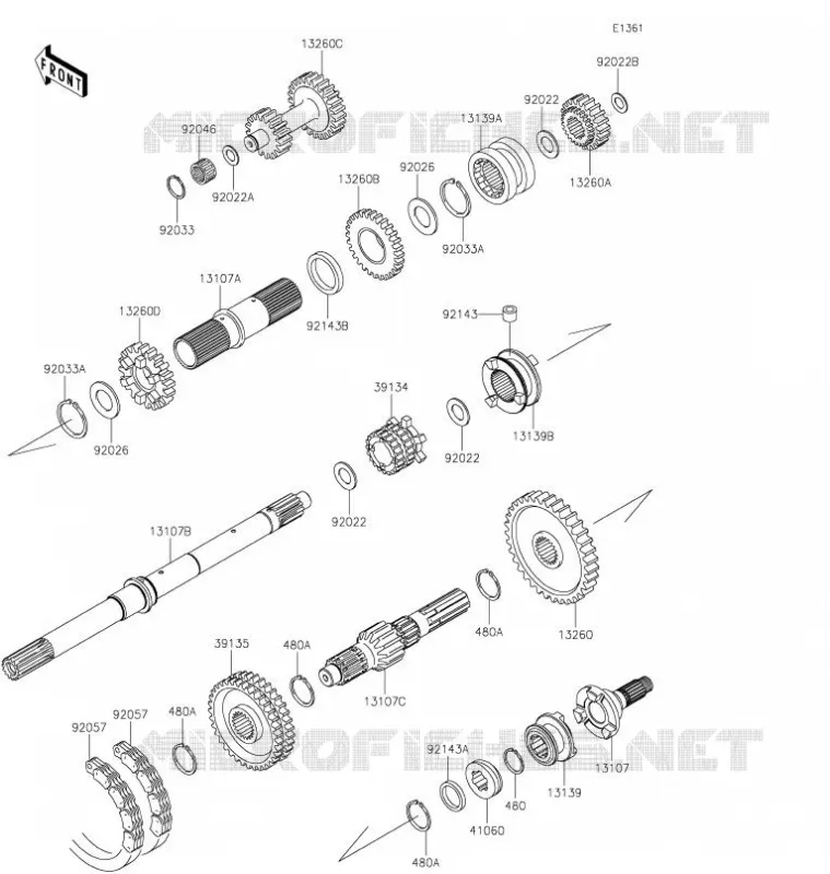 TRANSMISSION Kawasaki SSV 620 2021 MULE 4010 TRANS 4X4  KAF622AMFNN
