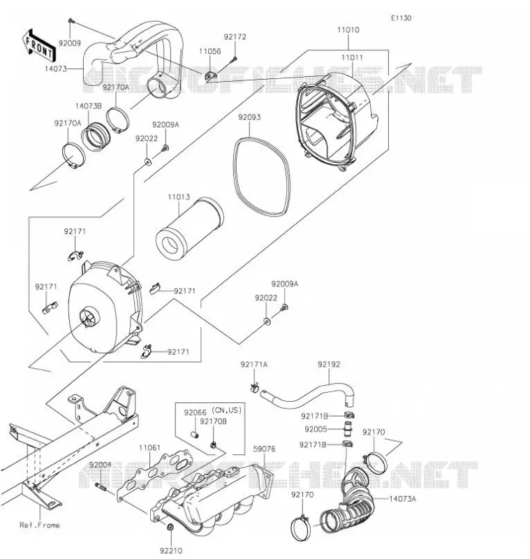FILTRE A AIR Kawasaki SSV 820 2021 MULE PRO-FXT  KAF820CMFNN