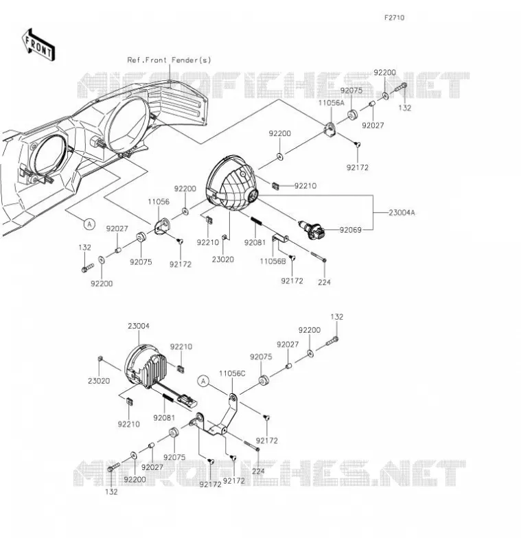 OPTIQUE(S) Kawasaki SSV 820 2021 MULE PRO-FXT  KAF820CMFNN