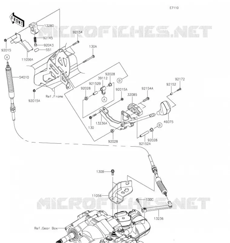 CONTROLE Kawasaki SSV 820 2021 MULE PRO-FXT  KAF820CMFNN
