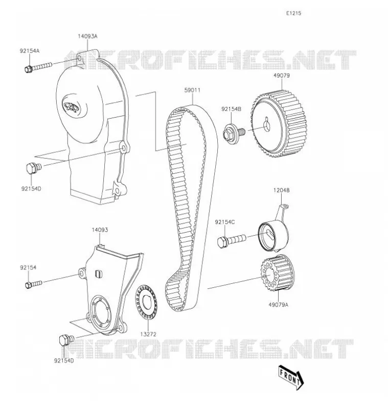 COURROIE DE DISTRIBUTION Kawasaki SSV 820 2021 MULE PRO-FXR  KAF820KMFNN