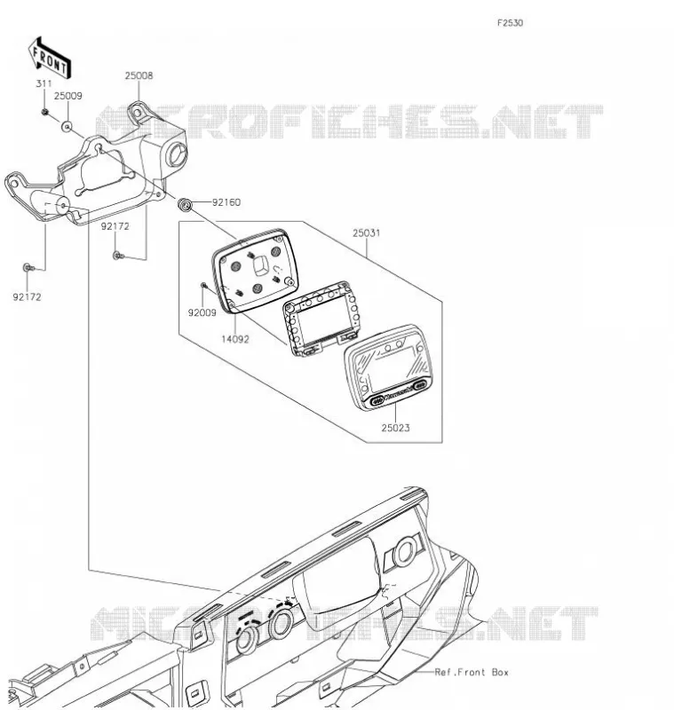COMPTEURS Kawasaki SSV 800 2021 TERYX  KRF800FMFNN