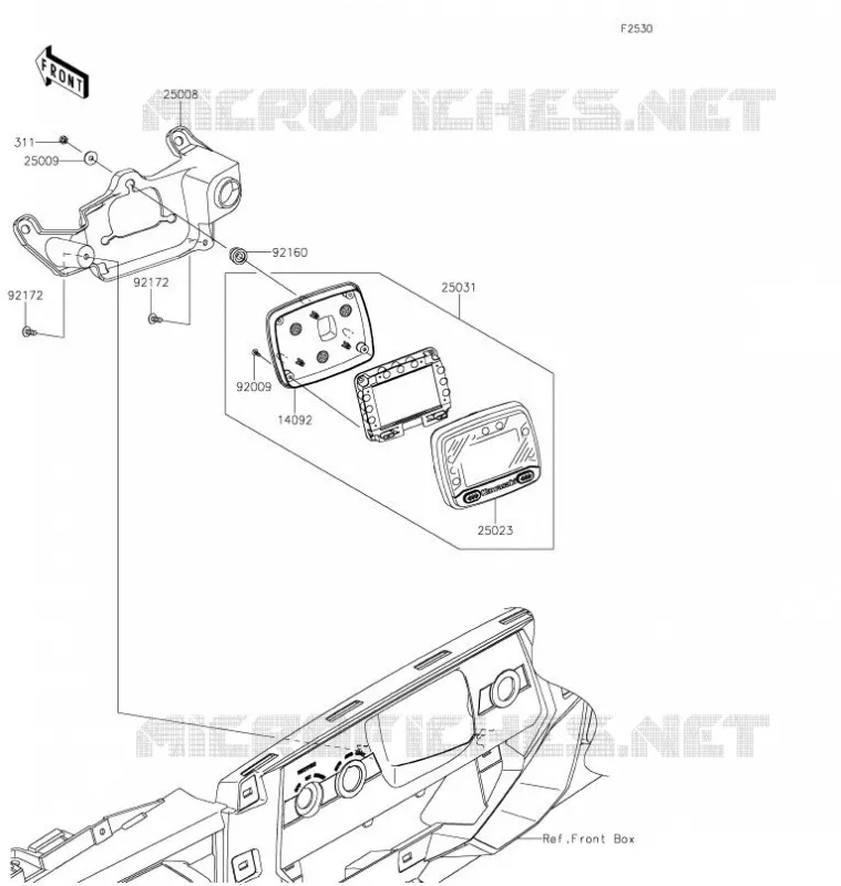 COMPTEURS Kawasaki SSV 800 2021 TERYX  KRF800GMFNN