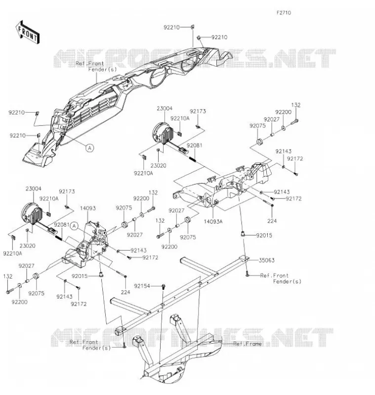 OPTIQUE(S) Kawasaki SSV 800 2021 TERYX  KRF800HMFNN