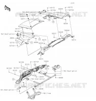 GARDE BOUE AVANT pour Kawasaki TERYX4