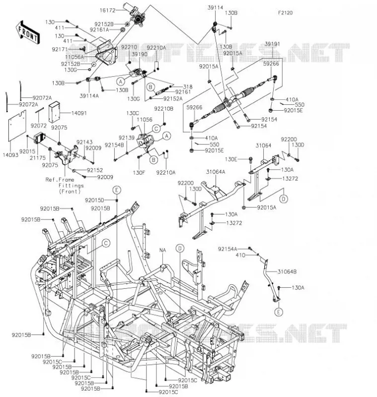 CADRE Kawasaki SSV 800 2021 TERYX4  KRT800FMFNN