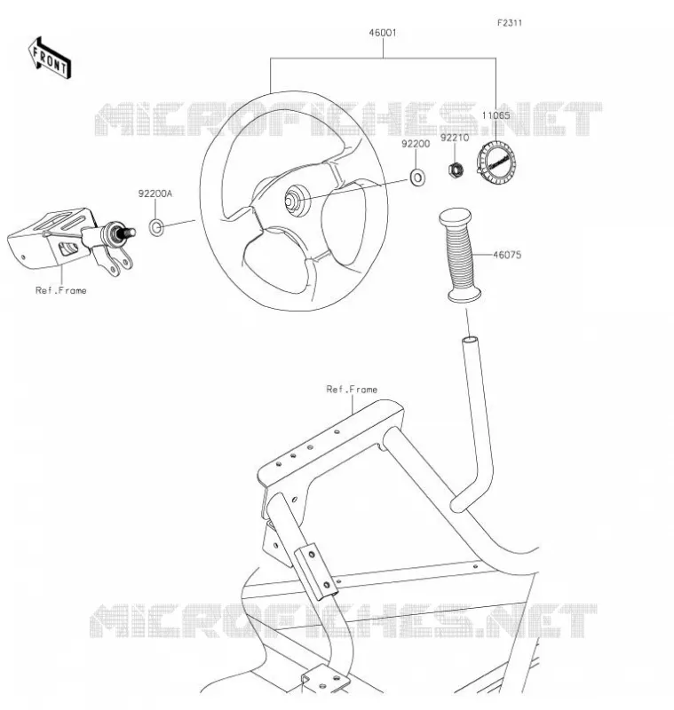 GUIDON Kawasaki SSV 800 2021 TERYX4  KRT800GMFNN