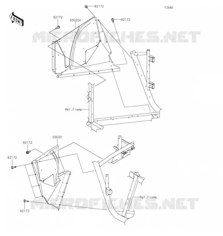 PROTECTION(S) Kawasaki SSV 800 2021 TERYX4  KRT800GMFNN