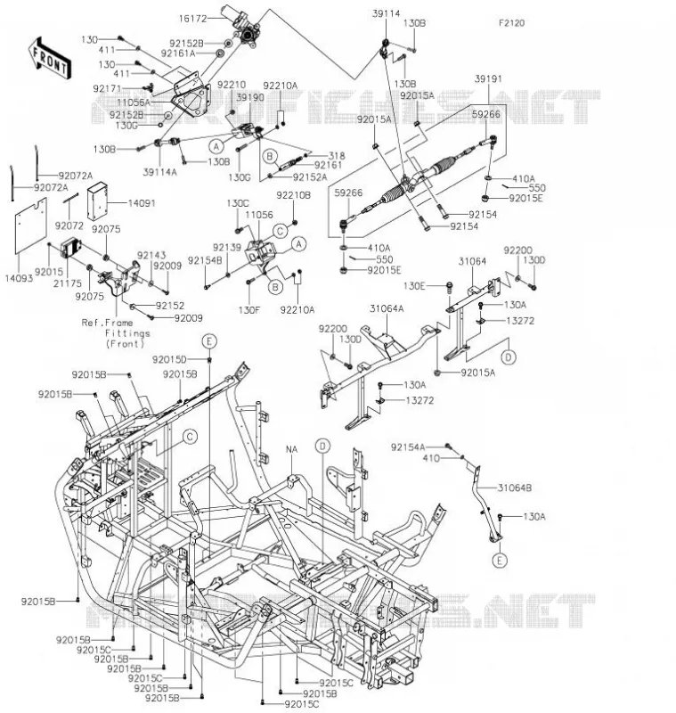 CADRE Kawasaki SSV 800 2021 TERYX4  KRT800HMFNN