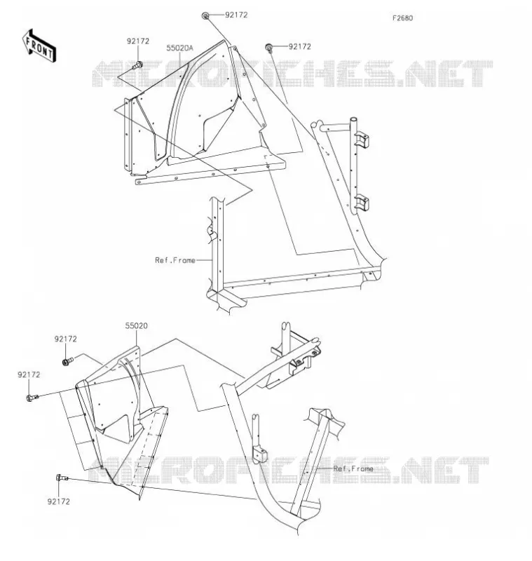 PROTECTION(S) Kawasaki SSV 800 2021 TERYX4  KRT800HMFNN