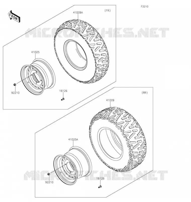 ROUE/PNEUS Kawasaki SSV 800 2021 TERYX4  KRT800HMFNN