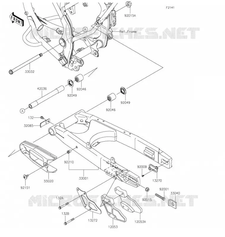 BRAS OSCILLANT Kawasaki TOUT-TERRAIN 140 2021 KLX140  KLX140AMFNN