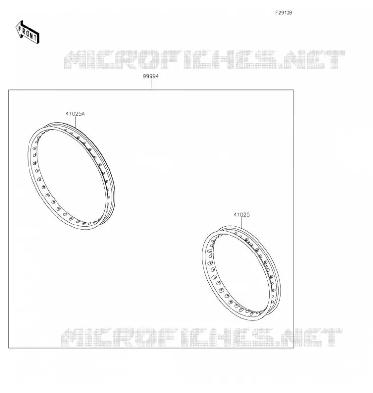 ACCESSOIRE(Rim) Kawasaki TOUT-TERRAIN 230 2021 KLX230R  KLX230EMFNN