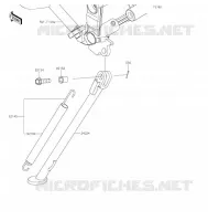 BEQUILLES pour Kawasaki KLX300R