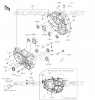 CARTER MOTEUR(S) pour Kawasaki KLX300R