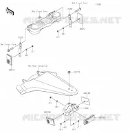 CATADIOPTRES(CN) pour Kawasaki KLX300R