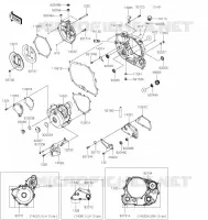 COUVERCLES MOTEUR pour Kawasaki KLX300R