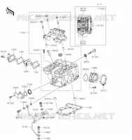 CULASSE pour Kawasaki KLX300R