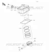 CYLINDRE/PISTON pour Kawasaki KLX300R