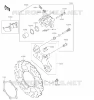 FREIN ARRIERE pour Kawasaki KLX300R