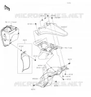 GARDE BOUE ARRI&Egrave;RE pour Kawasaki KLX300R
