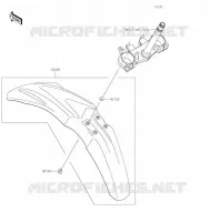 GARDE BOUE AVANT pour Kawasaki KLX300R