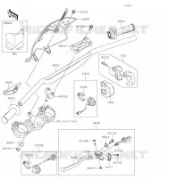GUIDON pour Kawasaki KLX300R