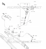 MAITRE CYLINDRE ARRI&Egrave;RE pour Kawasaki KLX300R