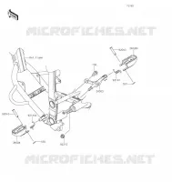 REPOSE PIED pour Kawasaki KLX300R