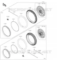 ROUE/PNEUS pour Kawasaki KLX300R