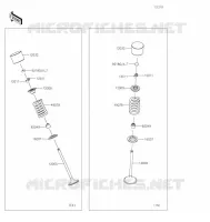 SOUPAPE pour Kawasaki KLX300R