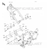SUPPORT MOTEUR pour Kawasaki KLX300R