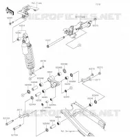 SUSPENSION/AMORTISSEUR pour Kawasaki KLX300R