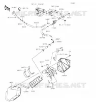 SYSTEME D'EVAPORATION CARBURANT(CA) pour Kawasaki KLX300R