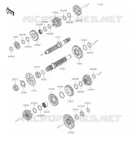 TRANSMISSION pour Kawasaki KLX300R