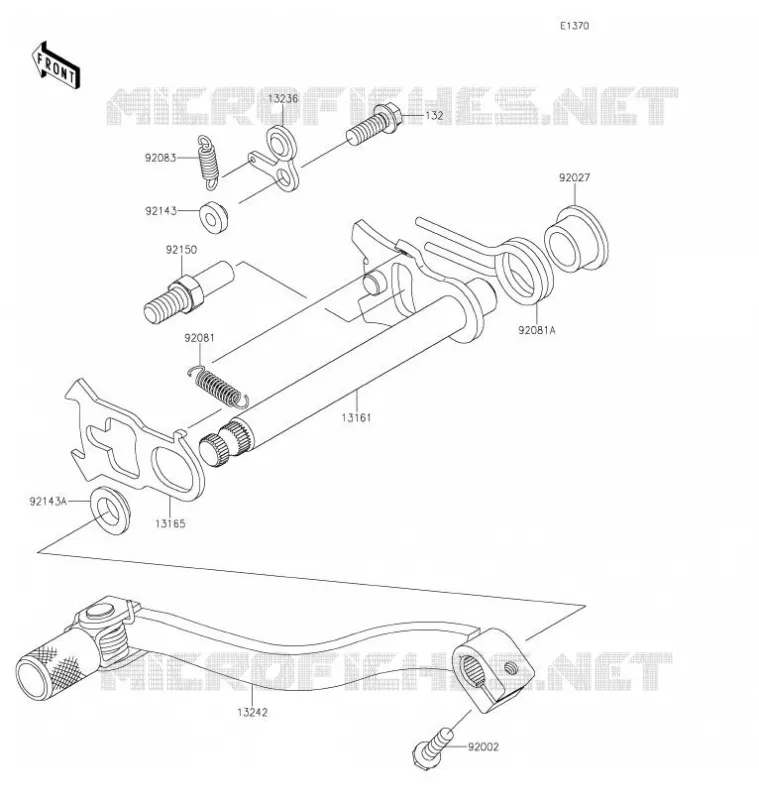 SELECTEUR Kawasaki TOUT-TERRAIN 100 2021 KX100  KX100FMFNN